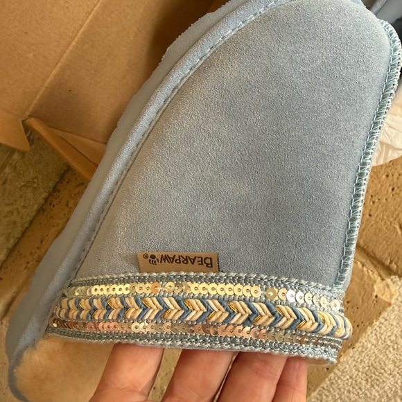 BEARPAW Women's Blue Slippers - Picture 5 of 5